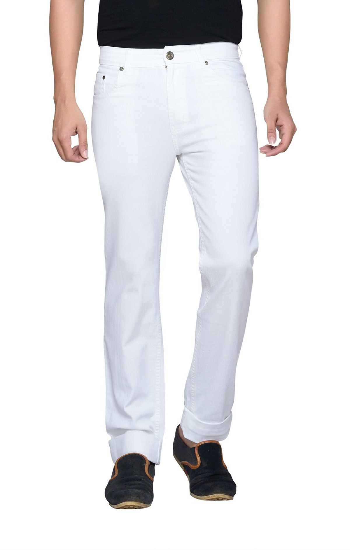 White sales stretchable jeans