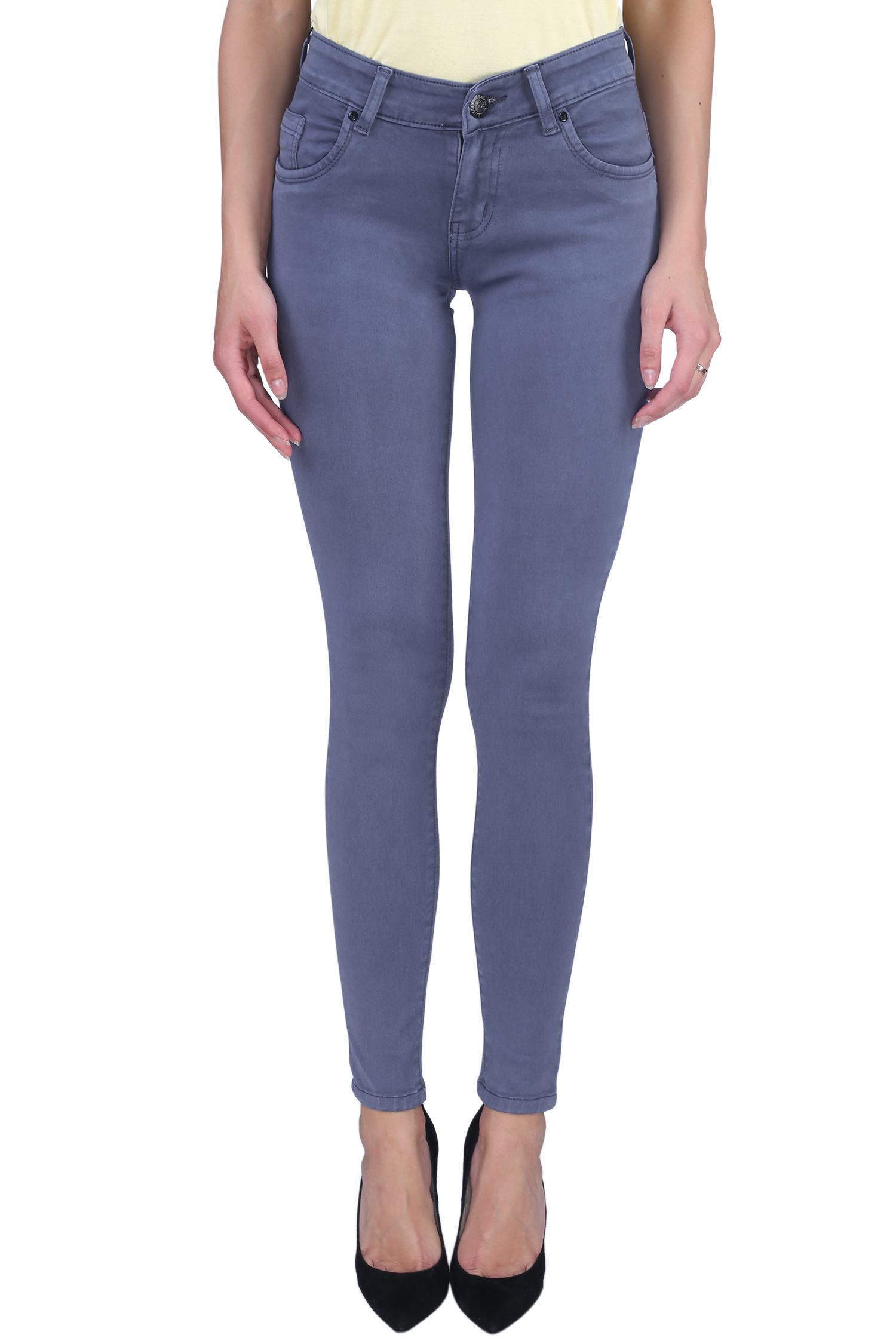 grey ankle length jeans
